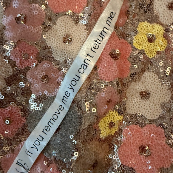 NWT Vita Grace Long Maxi Sequined Women's Floral Maxi Skirt Small - Picture 4 of 11